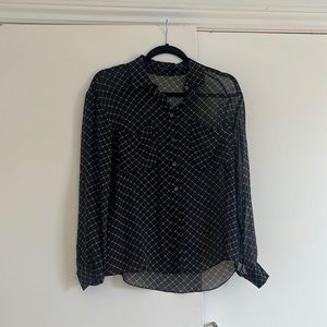 Sheer Silk Club Monaco Blouse with pattern
